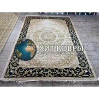 Китайский шерстяной ковер 0054004 Бежевый-синий